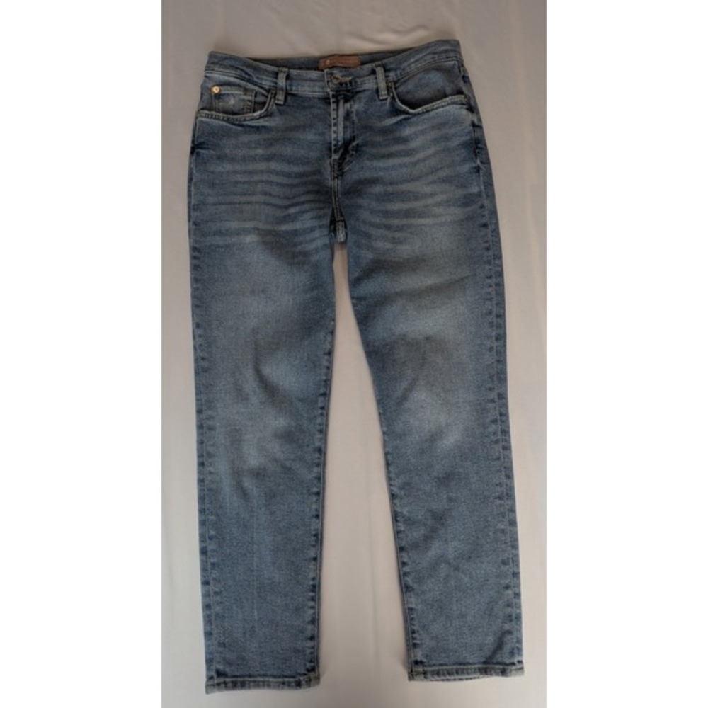 7 For All Mankind Luxe Vintage Straight Leg Jeans Medium Wash Blue Size 28